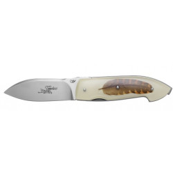 Coltello chiudibile Viper con piuma di beccaccia sul manico mod. Timeless Piuma art.V5400IN-BC VIPER