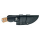 Coltello Fox a lama fissa con manico marrone art. FX-616 OL FOX