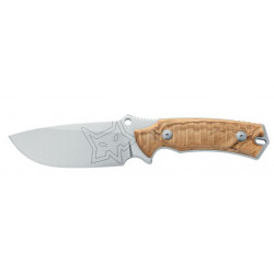 Coltello Fox a lama fissa con manico marrone art. FX-616 OL FOX