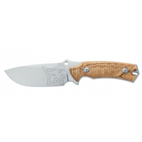 Coltello Fox a lama fissa con manico marrone art. FX-616 OL FOX