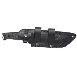Coltello lama fissa nero modello FOX NATIVE BUSHCRAFT art. FX-611 FOX