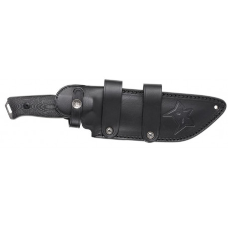 Coltello lama fissa nero modello FOX NATIVE BUSHCRAFT art. FX-611 FOX