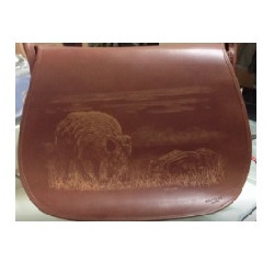 Borsa tracolla Civa in pelle con cinghiale mod. BO010101