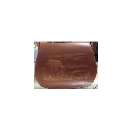 Borsa tracolla Civa in pelle con cinghiale mod. BO010101