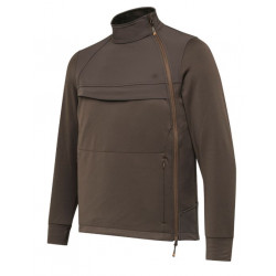 Felpa pile tecnica Beretta porta binocolo marrone modello Binostash Anorak art. P3771 T2312 08AA BERETTA