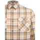 Camicia Beretta a quadri beige modello Cadet Flannel art. LU991 T2435 01D9 BERETTA