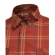 Camicia Beretta a quadri rossa e beige modello Cadet Flannel art. LU991 T2435 08F5 BERETTA