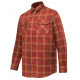 Camicia Beretta a quadri rossa e beige modello Cadet Flannel art. LU991 T2435 08F5 BERETTA