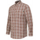 Camicia Beretta a quadri marrone e beige modello Bryggen art. LU382 T2474 01E2  BERETTA