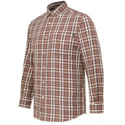 Camicia Beretta a quadri marrone e beige modello Bryggen art. LU382 T2474 01E2  BERETTA