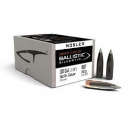 Palle Nosler Ballistic Silvertip calibro 30 peso 180 grani art. 51170 NOSLER