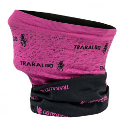 Scaldacollo multifunzione Trabaldo nero e rosa mod.WARMER art. 520/NERO/FUCSIA TRABALDO