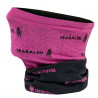 Scaldacollo multifunzione Trabaldo nero e rosa mod.WARMER art. 520/NERO/FUCSIA TRABALDO