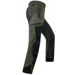 Pantaloni Trabaldo verde e dettagli fluo modello WARRIOR EVO art. 2950/19500 TITANIAL