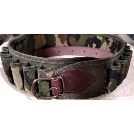 Cartuccera in cordura Nardini cal. 20 mimetica 25 celle