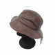 Cappello OffShot in pelle marrone mod. CA010101