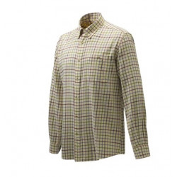 Camicia Beretta a fantasia multicolore mod.LUA10 T1644 011X Wood Flannel Butto Down Shirt Beige check