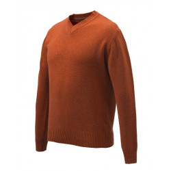 Maglione Beretta  mod. PU032 T1642 0427 Arancio Phesant V Neck Sweater Orange