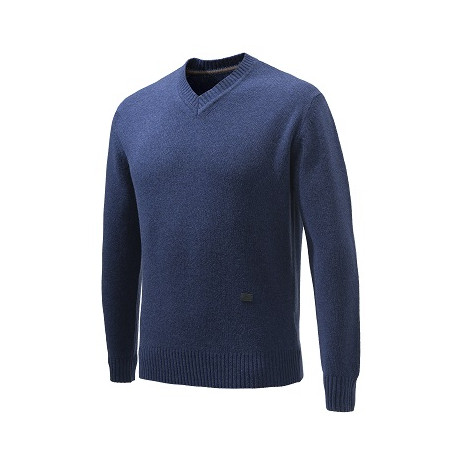 Maglione Beretta  mod. PU032 T1642 059A  Phesant V Neck Sweater Ink Blue