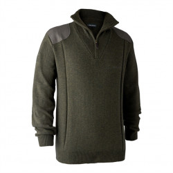 Maglione Deerhunter in lana mod.8637 Sheffield Knit Zip-Neck