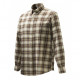 Camicia Beretta a quadri marrone mod.LUA10 T1644 01B9 Wood Flannel Button Down Shirt