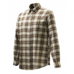 Camicia Beretta a quadri marrone mod.LUA10 T1644 01B9 Wood Flannel Button Down Shirt