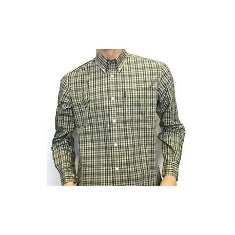 Camicia Beretta a quadri verde e crema  mod.LU210 T1533 01B3 Wood Button Down Shirt