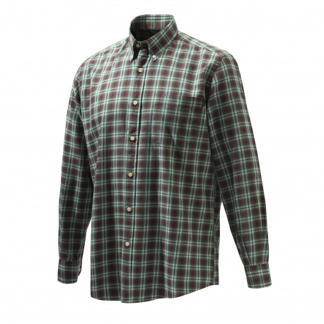 Camicia Beretta a quadri verde e rosso reale  mod.LU210T1645 07FG Wood Button Down Shirt