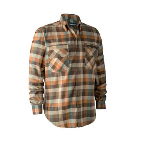 Camicia Deerhunter a quadri marrone mod. James art.8934 DEERHUNTER