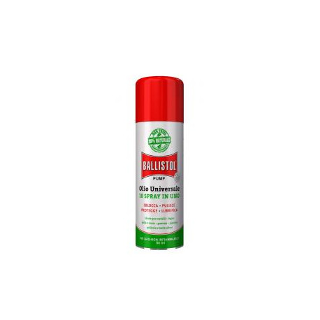 Olio Universale Spray Ballistol 10 in 1 per pulizia armi 200 ml