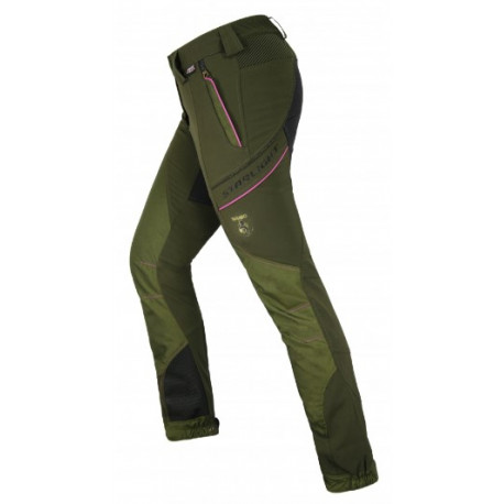 Pantalone Trabaldo verde e rosa mod. Starlight