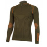 Lupetto tecnico intimo Xtech verde con zip mod. Evolution a manica lunga