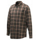 Camicia Beretta a quadri marrone mod. LUA10 T2130 080K Wood Flannel