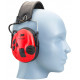 Cuffia antirumore Peltor SportTac rosso mod. MT16H210F-478-RD