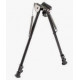 Bipiede telescopio Harris con base fissa, altezza 70 cm per sostegno armi 1A2-25C