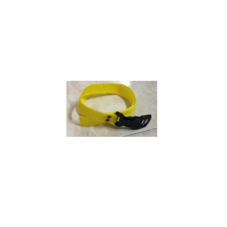 Collare per cane in nylon giallo di ricambio per canicalm mod. COL070707