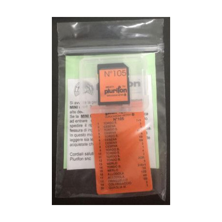 Plurifon Card con selezione di 20 canti n° 105 per richiami elettronici seconda serie