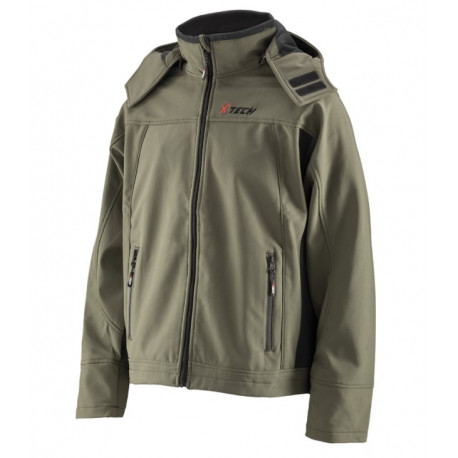 Giubbotto tecnico Soft Shell Xtech verde mod. XT96