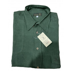 Camicia Riserva in canapa verde mod. R1624