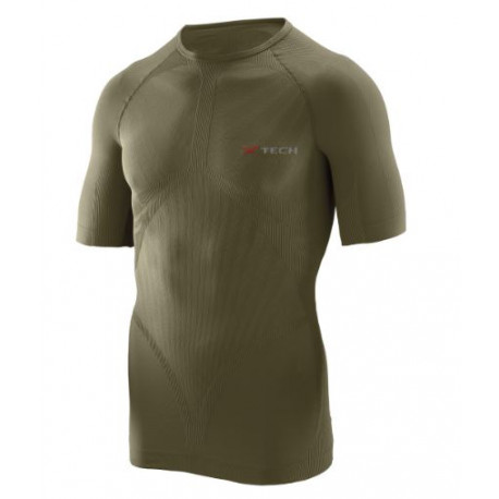 Maglia tecnica intima Xtech verde mod. Energy a manica corta