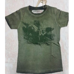 T-shirt da caccia da bambino verde mod. 94471