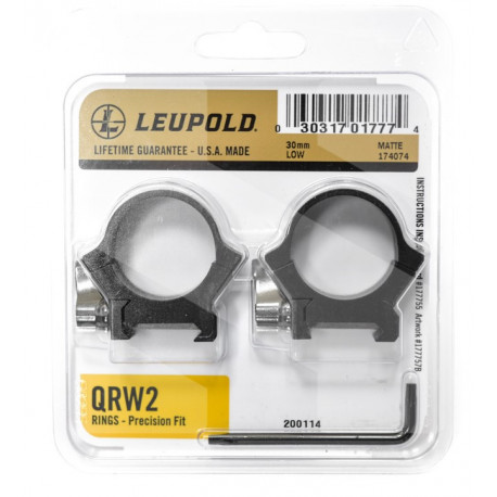 Anelli Leupold QRW2 matte diametro 30 mm bassi mod: 174074