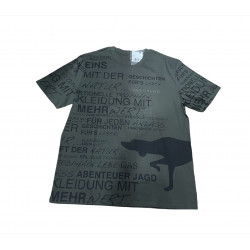 T-shirt Jagdhund verde art. 61801/67 Herren