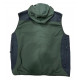 Gilet RS Hunting tecnico antispino verde con cappuccio mod. LV950