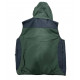 Gilet RS Hunting tecnico antispino verde con cappuccio mod. LV950