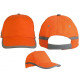 Cappello arancio fluo alta visibilità ed inserti catarifrangenti mod.6861 RS HUNTING
