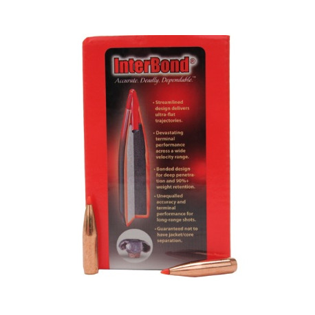 Palle Hornady InterBond calibro 6 mm peso 85 grani