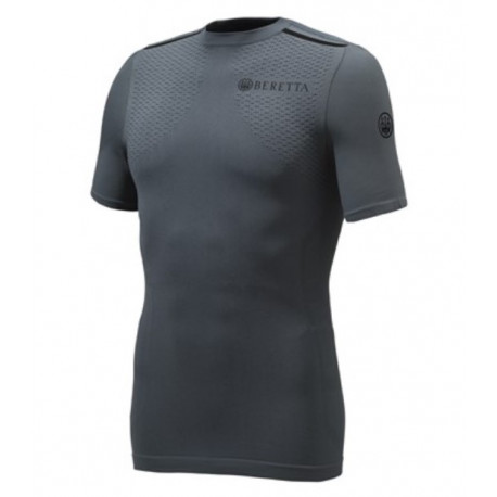 Maglia tecnica intima Beretta grigia mod. Flash Seamless a manica corta