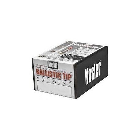 Palle Nosler Ballistic Tip Varmint calibro 22 peso 60 grani