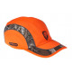 Cappello arancio fluo alta visibilità ed inserti camouflage mod.95025 192 UNIVERS